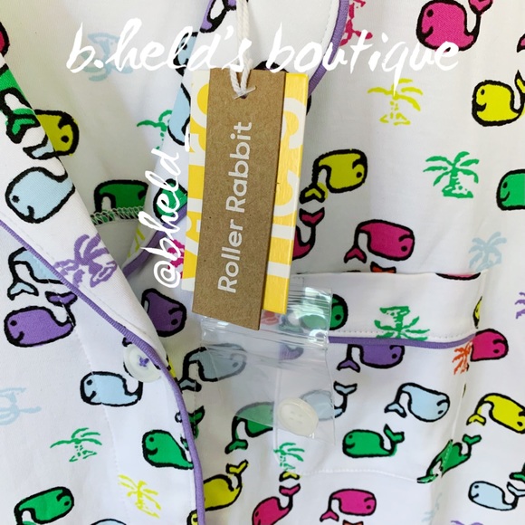 Roller Rabbit Moby Paradise Polo Pajamas in Multi Size X-Small XS Brand New NWT - Picture 3 of 16